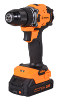 Дрель-шуруповерт аккумуляторная ДА-20Л-2К/БП (2,0 А/ч) (бесщеточный двигатель, 70Нм) Вихрь 72/14/67