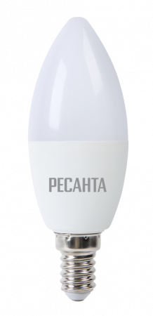 Лампа светодиодная РЕСАНТА LL-R-C37-7W-230-4K-E14  76/1/7