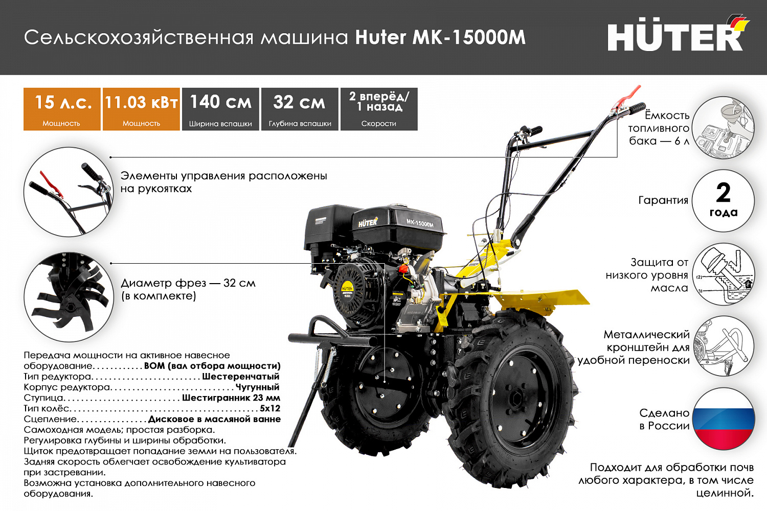 Немецкое качество оборудования Huter