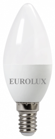 Лампа светодиодная LL-E-C37-5W-230-4K-E14 (свеча, 5Вт, нейтр , Е14) Eurolux, шт76/2/3