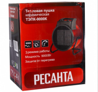 Тепловая электрическая пушка ТЭПК-9000K (керам нагревательный элемент,круглая) Ресанта, шт67/1/33