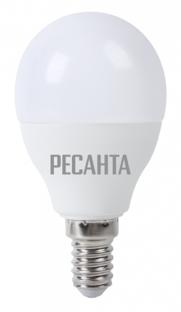 Лампа светодиодная РЕСАНТА LL-R-G45-7W-230-3K-E14  76/1/6